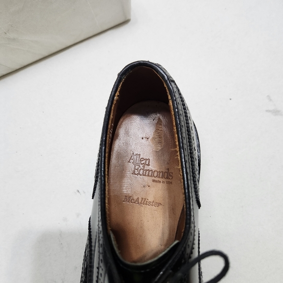 ALLEN EDMONDS BLACK DRESS SHOES SIZE 9.5 - Picture 9 of 14